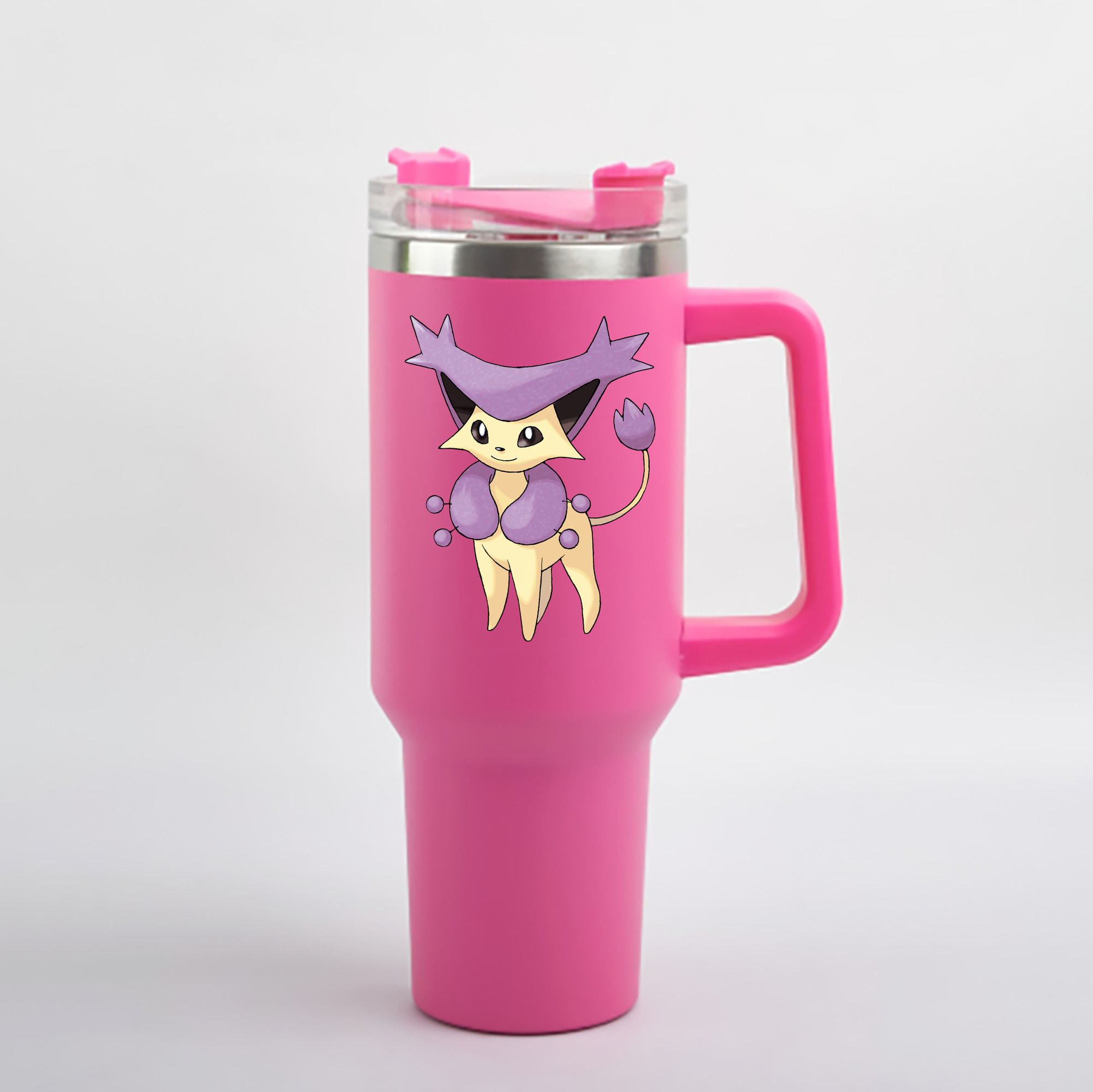（画像用） ポケットモンスター Pokémon 1200mL車用タンブラー - クリスタルステッカー（プラスチックストロー付き）
